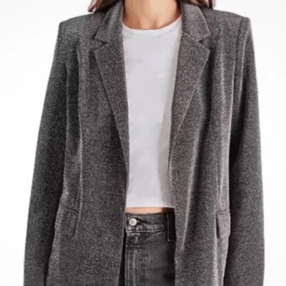 Steve Madden Black and White Tweed Outerwear